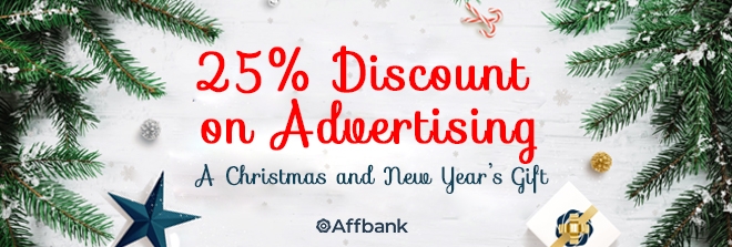 Spend Christmas and New Year with Affbank! -25% on all our servicies! 