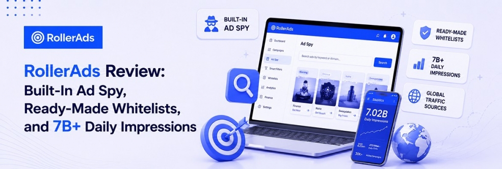 RollerAds Review: 7B+ Daily Impressions, Built-In Ad Spy, and Ready-Made Traffic Presets
