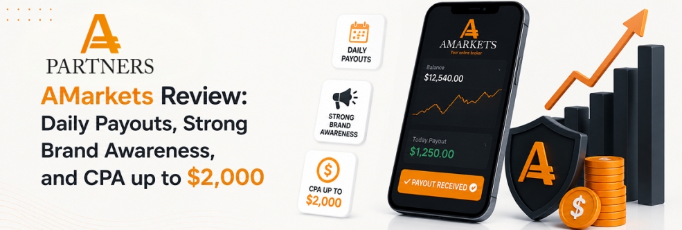 AMarkets Review: Daily Payouts, Strong Brand Awareness, and CPA up to $2,000