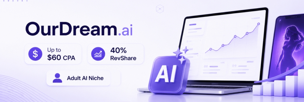 OurDream.ai Affiliate: Up to $60 CPA, 40% RevShare, and an Offer in the Adult AI Niche