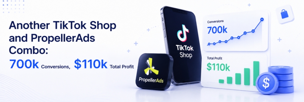 Another TikTok Shop and PropellerAds Combo: 700k Conversions, $110k Total Profit